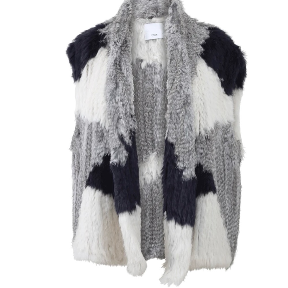 Fur vest from Vince. 100% Rex Rabbit. Like new. Size Medium/Large.